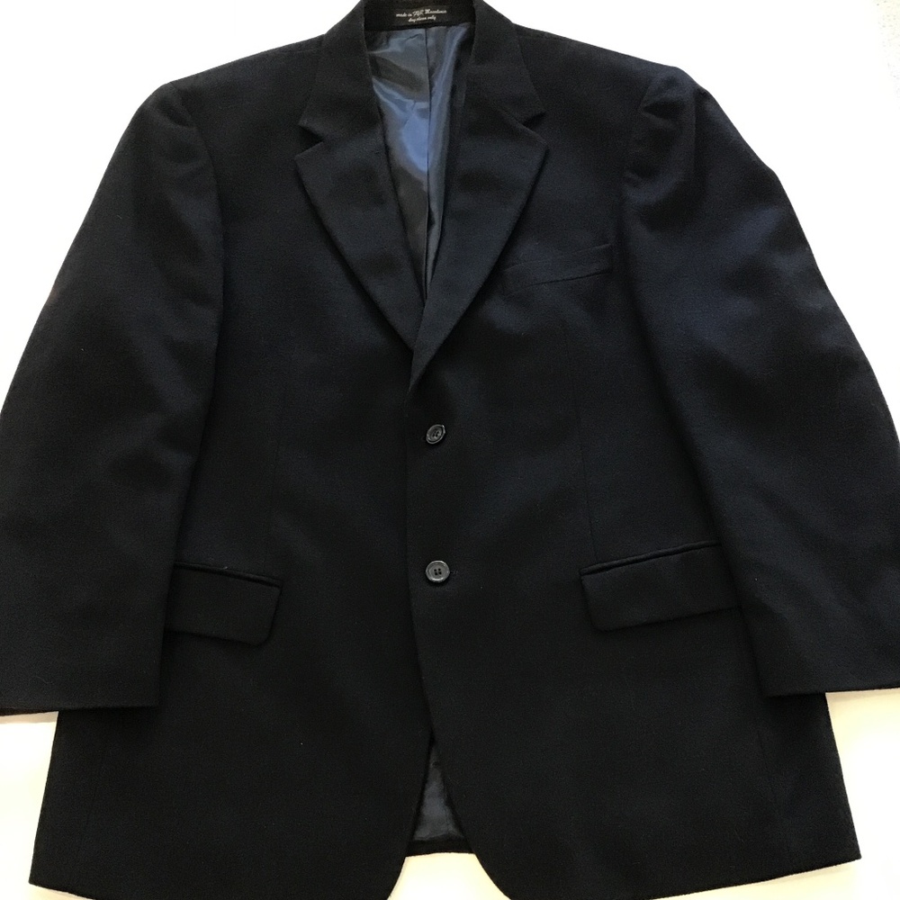 Andrew Fezza, Cashmere and Silk Black Sport Coat, Custom